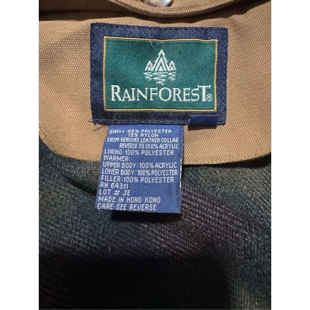 Rainforest tan thermolite active jacket leather collar L - Picture 2 of 16